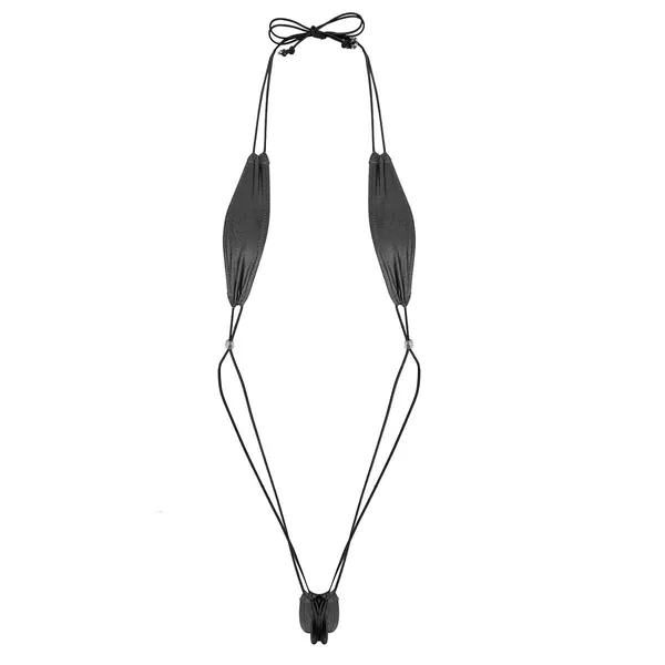 Sywiyi Women's Micro Bikini Extreme Sling Shot One Piece Lingerie Monokini Swimsuits for Women - Black