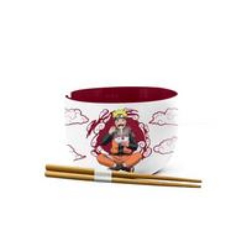 Naruto Ichiraku Ramen-Themed Ramen Bowl with Chopsticks