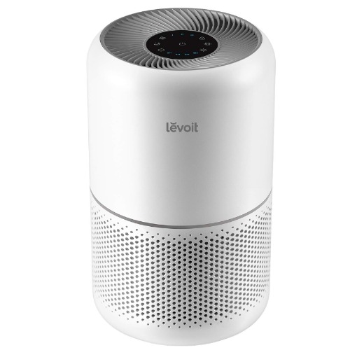 LEVOIT Air Purifier for Home Allergies Pets Hair in Bedroom, H13 True HEPA Filter, Covers Up to 1095 Sq.Foot, 24db Filtration System, Remove 99.97% Dust Smoke Mold Pollen, Core 300, White - Cream White