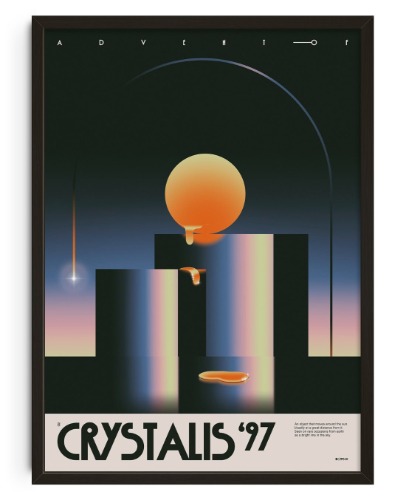 Crystalis C/1995 O1 | 11.7x16.5" (A3) / Unframed