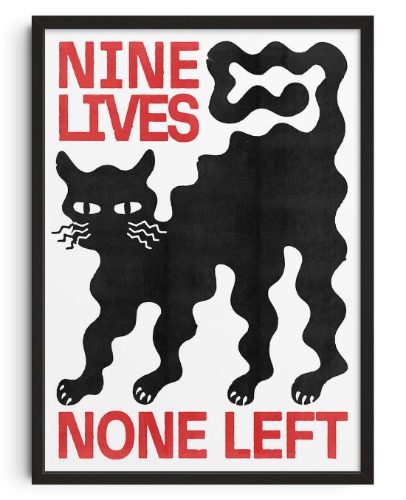Nine Lives | 8.3x11.7" (A4) / Unframed