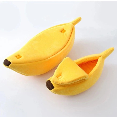 Banana Theme Pet Bed - Yellow 1PC / M