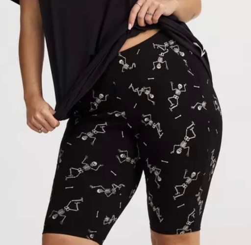 Skeleton biker shorts 