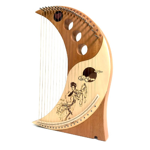 Dannan Moon Wood 19 String Lyre Harp