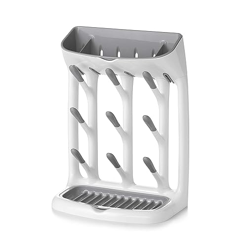 OXO Tot Space Saving Drying Rack, White and Grey, Pack of 1 - Space Saving Drying Rack