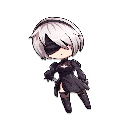 2B CHIBI Sticker | Default Title