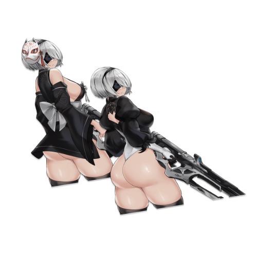 2B NIKKE Sticker | Mini-Size / Leotard (Right)