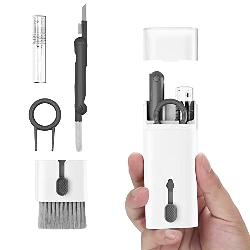 LA BARFUMERIE Electronics Cleaner Kit. Keyboard Brush, Airpod Cleaning Tool, Phone Screen Cleaner. for Computers, MacBooks, Laptops, Airpods Pro, Headphones. - Gray