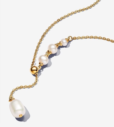 Cultured Pearl Drop Necklace