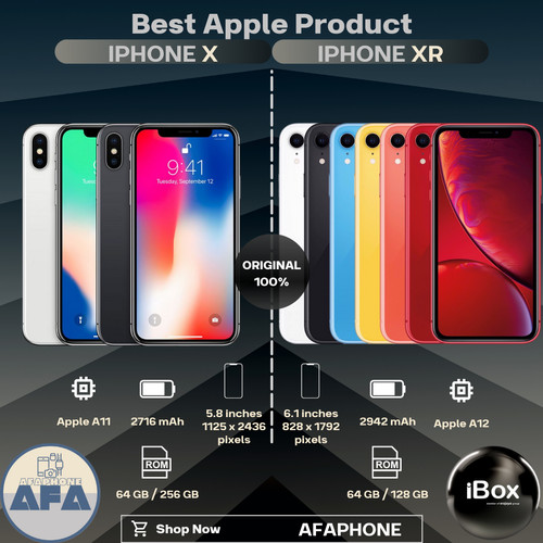 Apple iPhone XR | X 64GB 128GB 256GB Second Original Resmi Ex iBox - X INTER, 64 gb di AFAPHONEE | Tokopedia