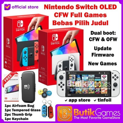 Nintendo Switch OLED CFW 128GB 256GB 512GB Full Game - Neon, 512GB di Butikgames | Tokopedia