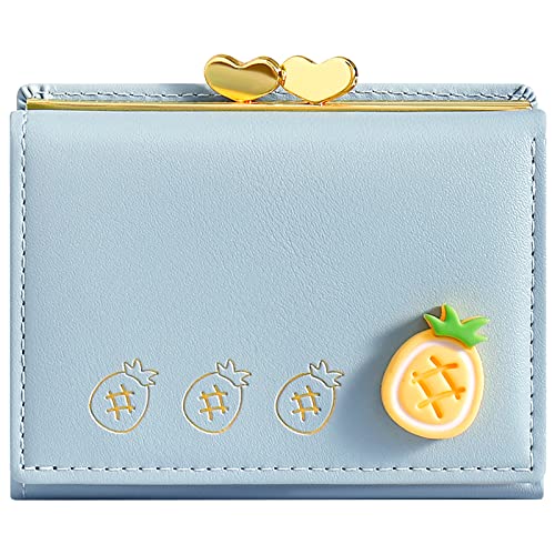 YINHEXI Wallet for Women, Faux Leather, Water Resistant, Baby Blue, Unisex - Baby Blue