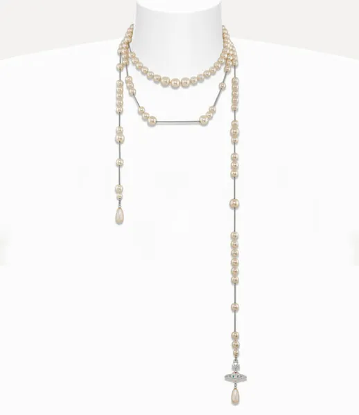 Broken pearl necklace