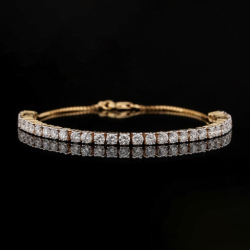 Janet Tennis Bracelet - Gold 14k