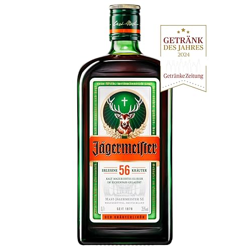 Jägermeister – 1 x 0,7l Premium Kräuterlikör 35% Vol. – 56 erlesene Kräuter – Kalt mazeriertes Elixier – Im Eichenfass gelagert – Das Original aus Wolfenbüttel - 700 ml (1er Pack) - Das Original - Single