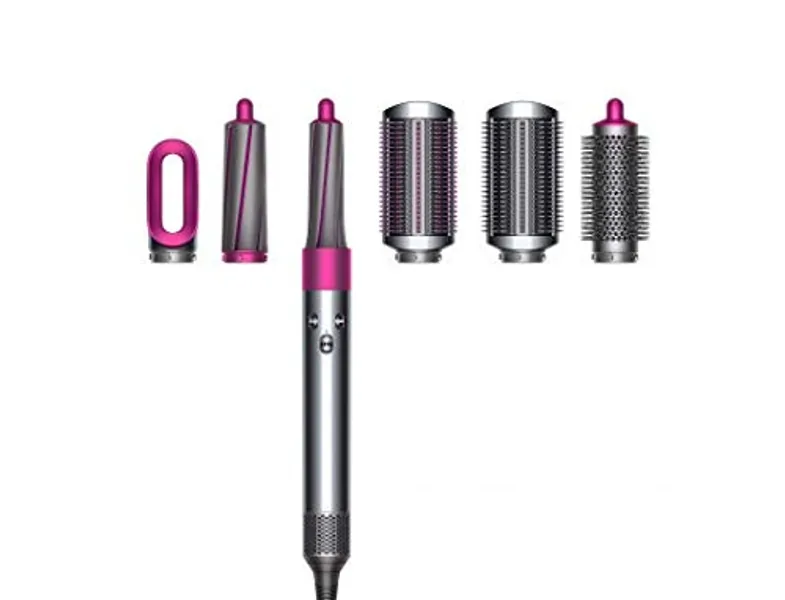 Dyson Airwrap Complete Styling Tool with Multiple Accessories Hot Fuchsia, Nickel 2.675m 1300W Hair Styling Tool (Hot Styling Tool with Multiple Accessories, 28°C, 90°C, Fuchsia, Nickel, 2.675m)