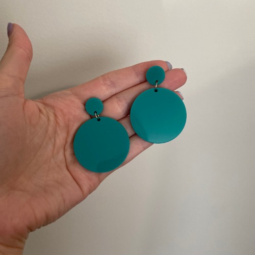 Dandadan Momo Circle Acrylic Earrings | Default Title