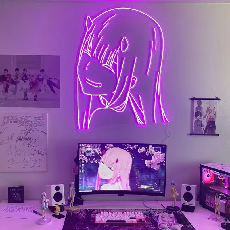 Nach NULL ZWEI Neon Zeichen Logo Led Visuelle Bar Wand Licht Bis Zeichen Neon Decor Neonlamp für Zimmer - AliExpress 15