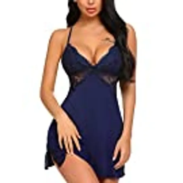 Avidlove Women Lingerie Lace Chemise Sleepwear Babydoll Teddy Lingerie