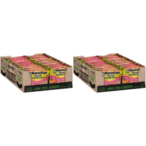 Maruchan Ramen Lime Chili Shrimp Flavor, 3.0 Oz, Pack of 48 - 3 Ounce (Pack of 48) Lime chili shrimp