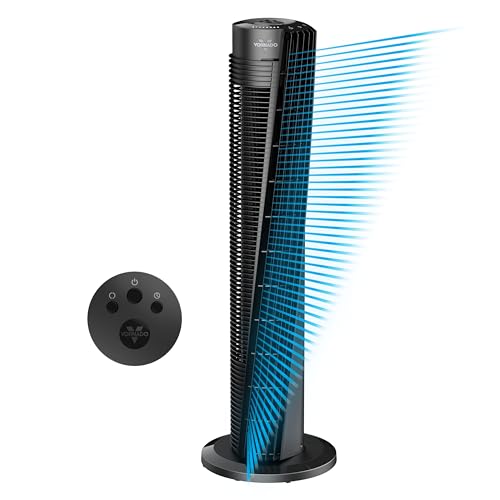 Vornado OSC84 41" Whole Room Air Circulator Tower Fan with Remote Control, Black - Tower Fan - OSC84 (Oscillating)