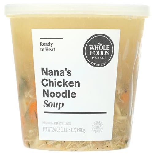 Whole Foods Market, Nana's Chicken Noodle Soup, 24 Ounce - Chicken - 1.5 Pound (Pack of 1)