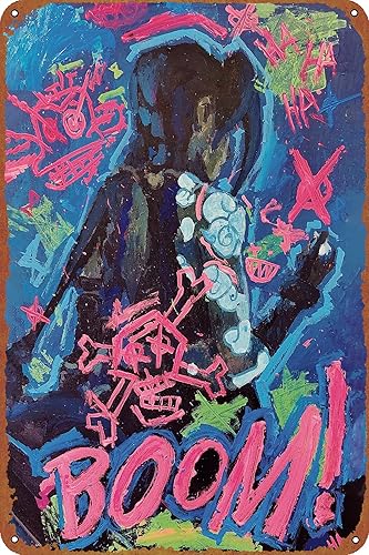 Jinx from Arcane traditional painting Poster Sign Metal Tin Sign Wall Art Decor - Retro Sign for Home Decor Gifts - 8x12 Inch