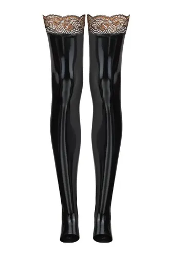 Strümpfe "Rachele" aus Spitze und Latex von Lüllepop - Luellepop Onlineshop