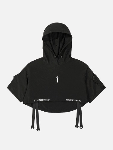 NEV Functional Hooded Cloak Tee | Black / L
