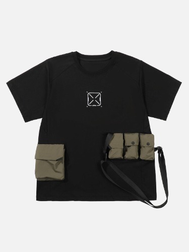 NEV Tactical Stereoscopic Pocket Tee | Black / L