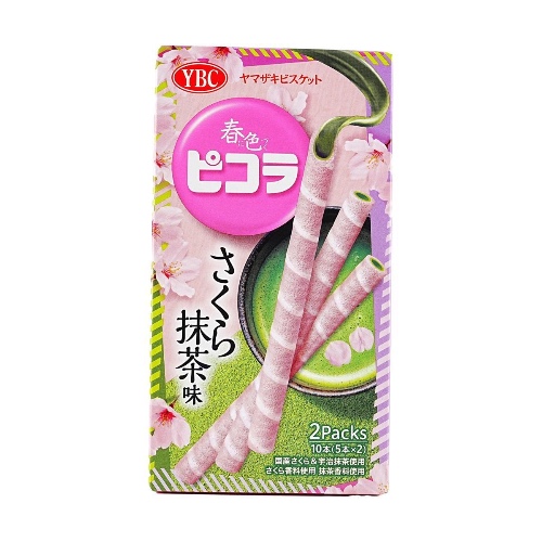 Sakura Matcha Cream Roll 10 Pieces - Sakura Matcha Flavor
