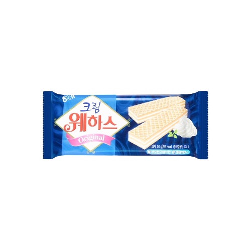 White Cream Waffle Cookie 50g - Cream