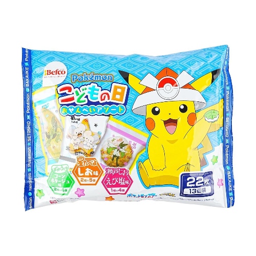 Stars Salted Rice Crackers  3.03 oz - Anime - Pokemon Ip Collaboration