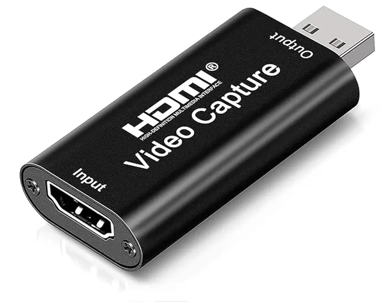 scheda acquisizione video scheda video hdmi usb, Video Game Capture Card HD 1080P per OBS Registrazione da HDMI, Tramite videocamera DSLR, per giochi, streaming, videoconferenza