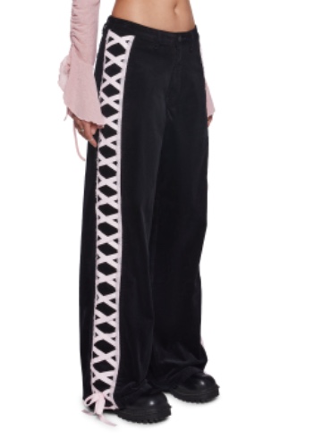 Stay In Love Corduroy Pants | BLACK / Large