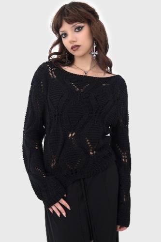 Nebula Riot Sweater | M / Black / 100% Acrylic