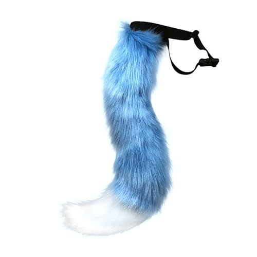 ikasus Fox Tail, Faux Fur Fox Tail Handmade Plush Furry Fox Tail Adjustable Long Fox Tail Halloween Cosplay Costume Fancy Dress Accessory Type 17 - Type 17