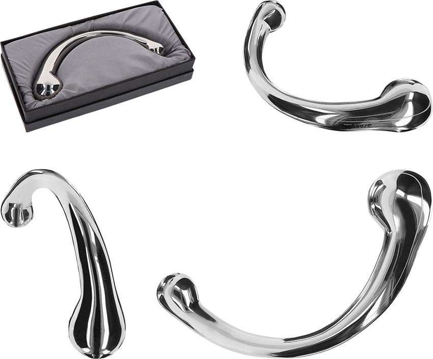 Playhouse Curved Pleasure Steel Wand | Dildo en acier Point G/P