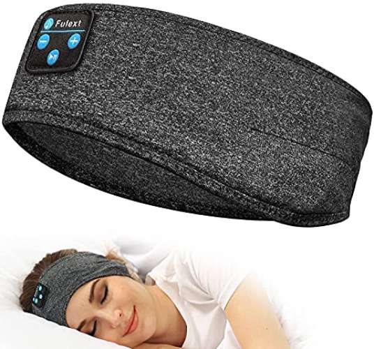 Perytong Sleeping Headphones Bluetooth Headband, Soft Long Time Play Sleeping Headsets with Built in Speakers Perfect for Workout,Running,Yoga,Travel, Darkgray - Darkgray