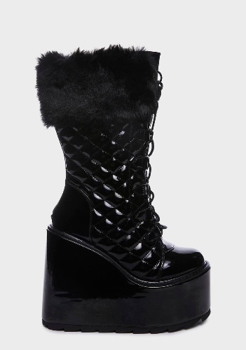 Dune Fur Platform Boots | US 10