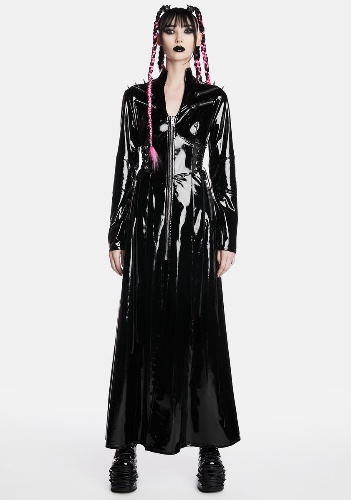 Fatal Trinity Patent Trench Coat | Medium