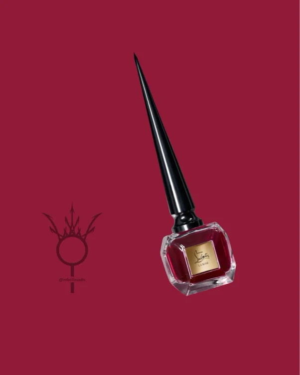 Blood red nail polish