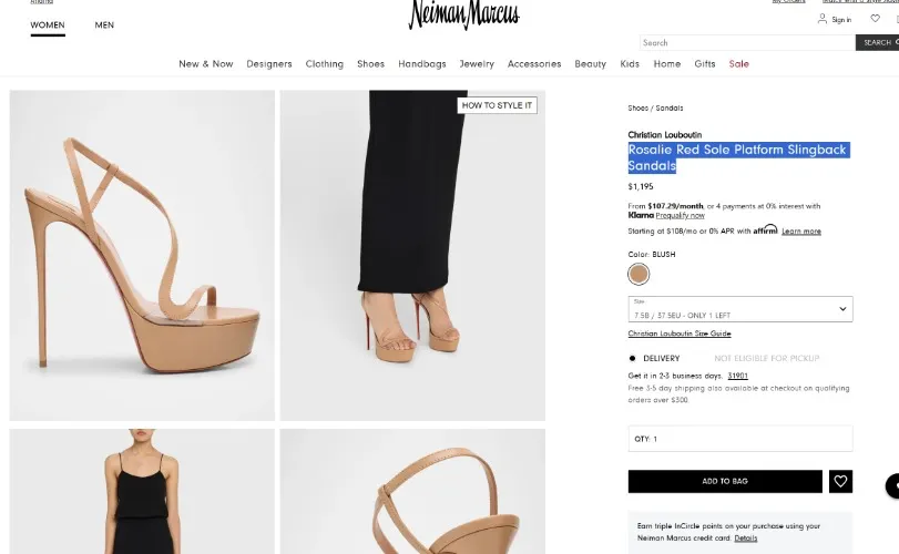 Rosalie Red Sole Platform Slingback Sandals