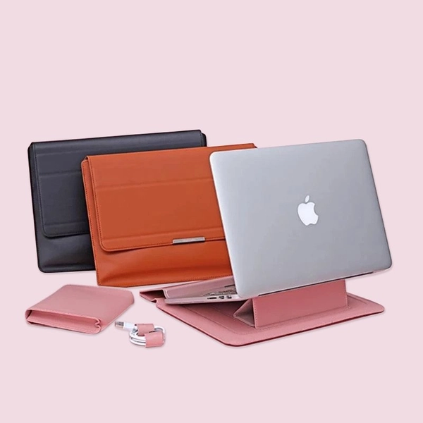 Leather Laptop Bag Set (Laptop Stand)