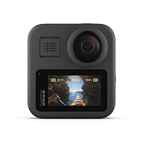 GoPro Max - Waterproof 360 Digital Action Camera with Unbreakable Stabilisation, Touch Screen and Voice Control - Live HD Streaming, Black