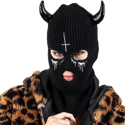 Bloody Hell Embroidered Ski Mask - OS / Black