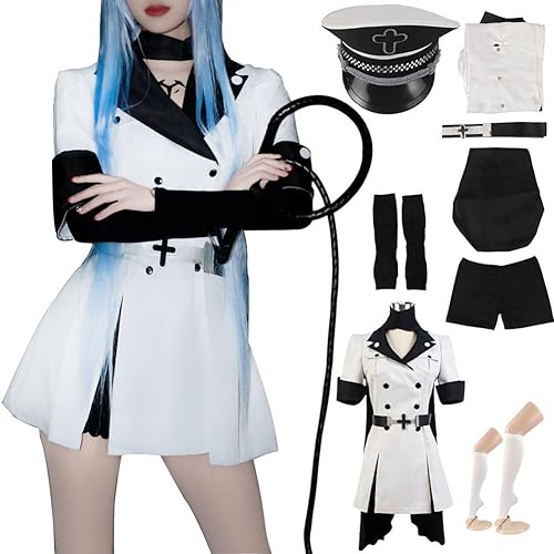 MFeHOR Esdeath Cosplay Costume Akame Ga Kill Esdeath Dress Outfit Uniform Suit No Whips - Costume - Medium