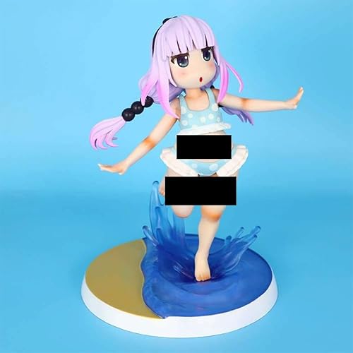 Official Goods/Miss Dragon Maid Cute Swimsuits KannaKamui Figure Character Anime Model Desktop PVC Collectible Statues Toy Hobbyist's Collection Decorations