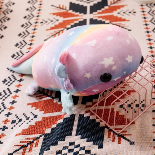 Axolotl Plushie - Rainbow / 23" / 58 cm