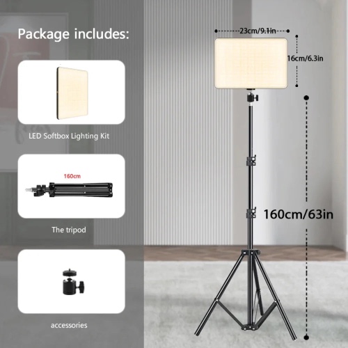 Onetify LED Studio Lamp with Tripod - 160CM Tripod